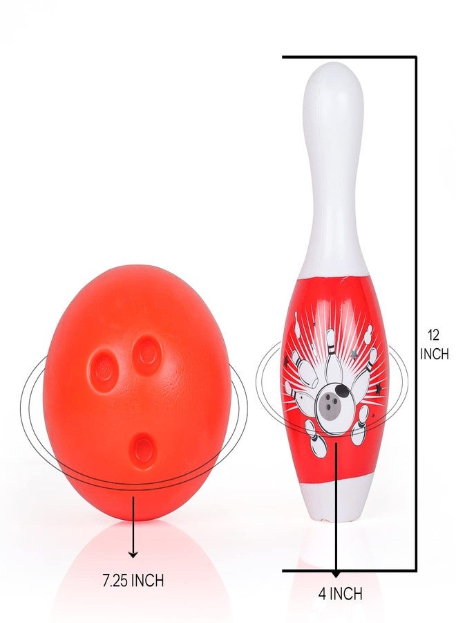 HIGHROOF® Bowling Game for Kids 6 Pin 1 Balls Bowling Set for Kids Games Indoor Outdoor Play for Boys Girls RED - Image 2